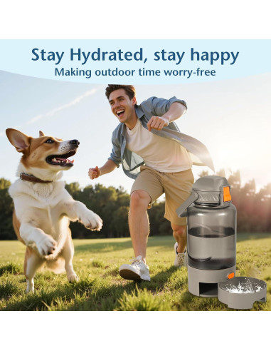 Botella de Agua para Perros Turchongeco 1.5L a Prueba de Fugas