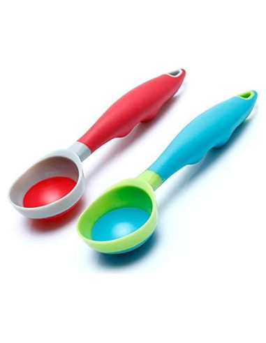 Cucharón de Helado Antiadherente Tellshun 2PCS PPR + Goma