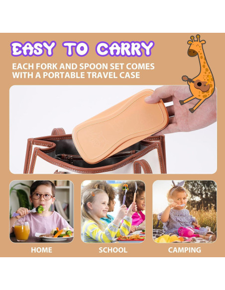 Juego de Utensilios para Niños Lohodo 3 Piezas Acero Inoxidable Juego de Utensilios para Niños Lohodo 3 Piezas Acero Inoxidable