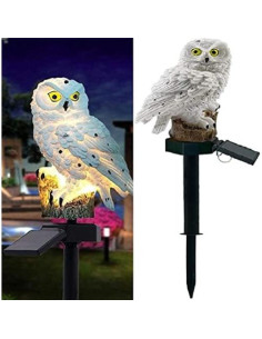 Luces Solares de Jardín TAOVEL Búho LED IP65 45cm 2