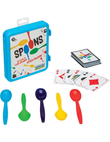 Juego de Cucharas en Estuche PlayMonster - 5 Cucharas, 54 Cartas Juego de Cucharas en Estuche PlayMonster - 5 Cucharas, 54 Cartas