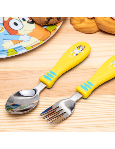 Juego de Utensilios para Niños Zak Designs Bluey 4 Piezas Juego de Utensilios para Niños Zak Designs Bluey 4 Piezas