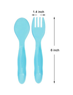 Set de Utensilios de Plástico para Niños Youngever 18 Pcs 2