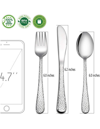 Set de Cubiertos para Niños HaWare 9 Piezas Acero Inoxidable