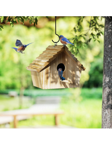 Casa de Aves Auslar de Madera para Exterior 22.5x18.5cm