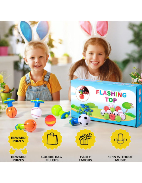 SCIONE 12 Piezas Luces Giratorias Brillantes para Niños SCIONE 12 Piezas Luces Giratorias Brillantes para Niños
