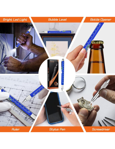 Bolígrafo Multi Herramienta 9 en 1 SAPGIF Azul Bolígrafo Multi Herramienta 9 en 1 SAPGIF Azul