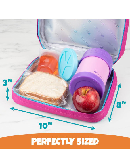 Bolsa Térmica de Almuerzo Bentology Retro Hippie 25.4x20.3cm Bolsa Térmica de Almuerzo Bentology Retro Hippie 25.4x20.3cm