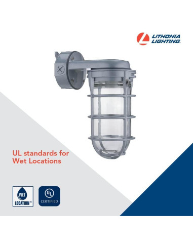 Lámpara de pared Lithonia Lighting VW150I M12 150W Gris