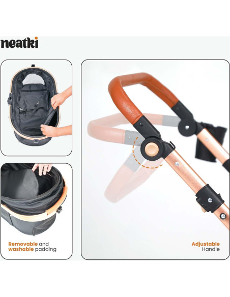 Carrito para Mascotas Neatki 3 en 1 hasta 25 kg Plegable Carrito para Mascotas Neatki 3 en 1 hasta 25 kg Plegable