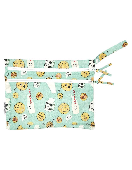 BapronBaby Bolsa Húmeda y Seca Cookies & Leche - 28x23cm BapronBaby Bolsa Húmeda y Seca Cookies & Leche - 28x23cm