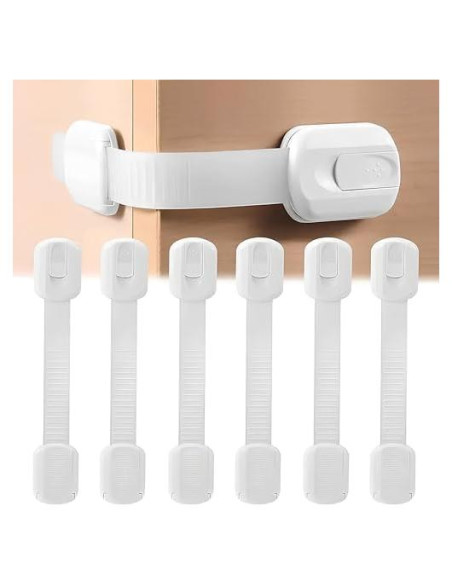 Cerraduras de Seguridad para Niños - Paquete de 6 - Ajustables Cerraduras de Seguridad para Niños - Paquete de 6 - Ajustables