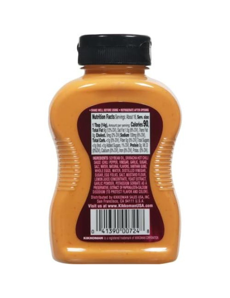 Kikkoman Sriracha Mayo 240g - Salsa Picante para Sándwiches Kikkoman Sriracha Mayo 240g - Salsa Picante para Sándwiches