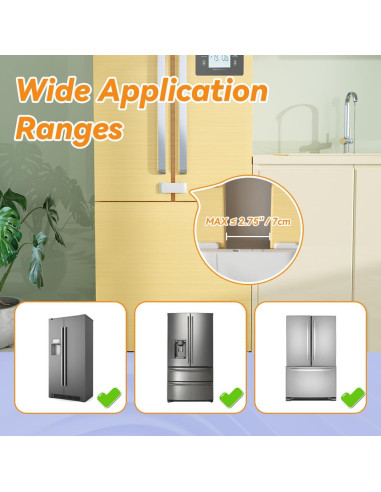 Cerradura de Seguridad para Refrigerador Frances Safelon 2 Pcs