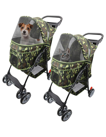 Carrito Plegable para Mascotas Amoroso 66x45x95 cm Camuflaje Carrito Plegable para Mascotas Amoroso 66x45x95 cm Camuflaje