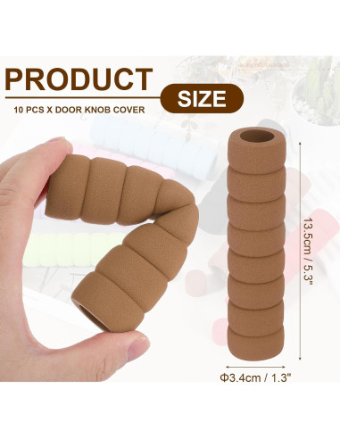 Cubiertas de Manijas de Puerta uxcell - 10 Pcs Espuma NBR