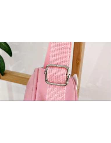 Bolsa Cruzada de Conejo Spenlly Rosa para Niñas 17x4x14cm