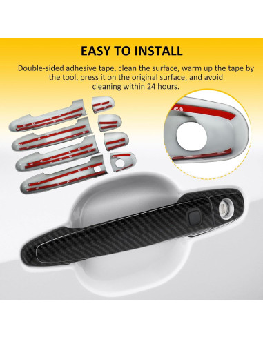 Cubiertas de Manijas de Puerta OCPTY 4PCS para Toyota y Scion