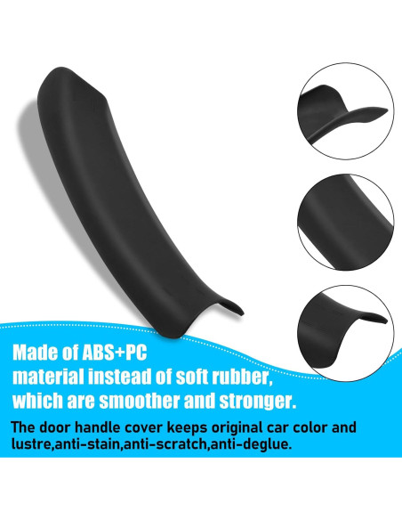 Cubierta de Manija de Puerta Jaronx para BMW X3 F25/X4 F26 Negra Cubierta de Manija de Puerta Jaronx para BMW X3 F25/X4 F26 Negra