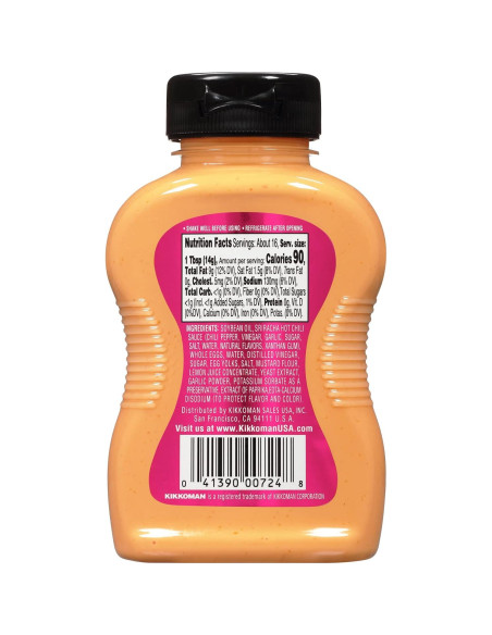 Kikkoman Sriracha Mayo 240g - Salsa Picante para Sándwiches Kikkoman Sriracha Mayo 240g - Salsa Picante para Sándwiches