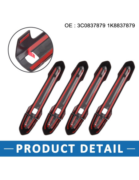 Cubiertas de Manija de Puerta Cadillac CTS 2013-2019 ABS Negro Brillante (Juego de 4) Cubiertas de Manija de Puerta Cadillac CTS 2013-2019 ABS Negro Brillante (Juego de 4)