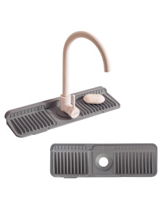 Protector de Salpicaduras de Silicona ZJWZLG 44.96x14.48cm Gris