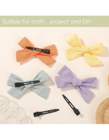 Clips de Cabello Choicbaby 80 PCS 5.6 cm Negros Metalizados