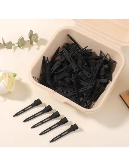 Clips de Cabello Choicbaby 80 PCS 5.6 cm Negros Metalizados Clips de Cabello Choicbaby 80 PCS 5.6 cm Negros Metalizados