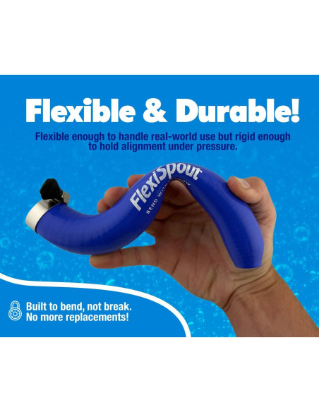 Boquilla de Bomba de Cubierta de Piscina FlexiSpout - Irrompible Boquilla de Bomba de Cubierta de Piscina FlexiSpout - Irrompible