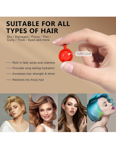 Suero para Cabello Frizz Holly Herbal 40 Cápsulas 100g