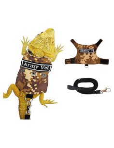 Conjunto Arnés y Correa Swirge para Dragón Barbudo Marrón