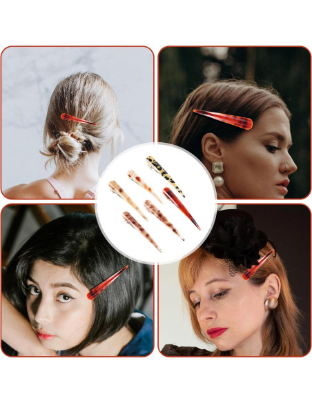 Pinzas para el cabello Beaupretty Duckbill, 6 piezas grandes Pinzas para el cabello Beaupretty Duckbill, 6 piezas grandes