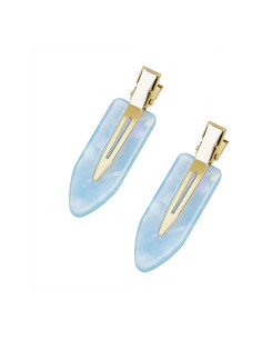 Clips para el Cabello Sin Pliegues Mini Skater Azul 2PCS