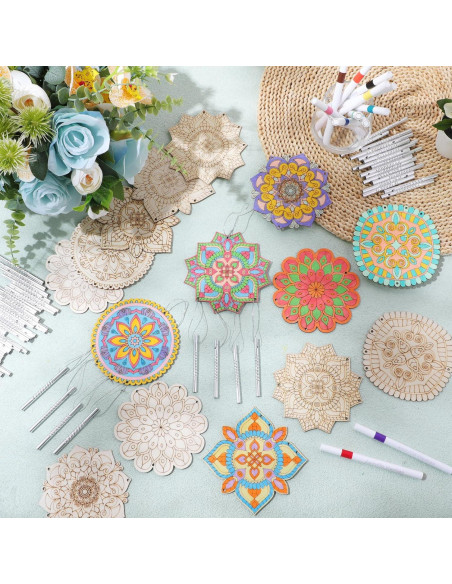 Kit de Campanas de Viento Mandala Potchen - 18 Piezas DIY Kit de Campanas de Viento Mandala Potchen - 18 Piezas DIY