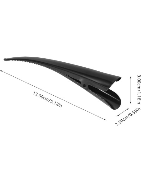 3 Clips de Pelo de Cocodrilo LALAFINA 12.95 cm Antideslizantes 3 Clips de Pelo de Cocodrilo LALAFINA 12.95 cm Antideslizantes