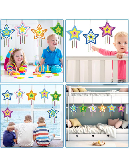 Kit de Manualidades Estrella Saludo de Fiesta - 16 Piezas DIY Kit de Manualidades Estrella Saludo de Fiesta - 16 Piezas DIY