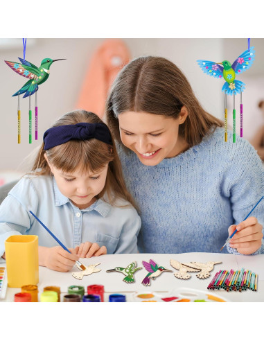 Kit de Campana de Viento Colibrí Fennoral para Niños 27 Piezas