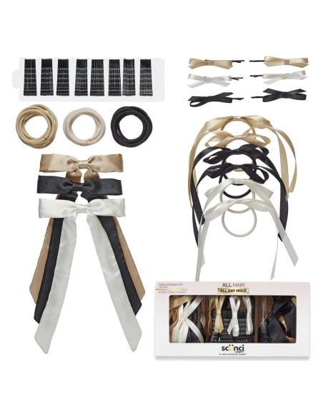 Set de Accesorios para el Cabello Scunci 125 Piezas Neutro Set de Accesorios para el Cabello Scunci 125 Piezas Neutro