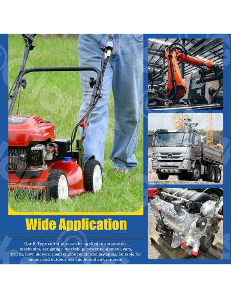 Kit 175 Pcs Pasadores Cotter R Glarks Acero Galvanizado Kit 175 Pcs Pasadores Cotter R Glarks Acero Galvanizado