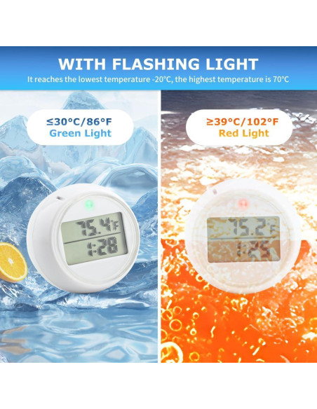 Termómetro de Baño de Hielo Bibabala con Temporizador Automático Termómetro de Baño de Hielo Bibabala con Temporizador Automático