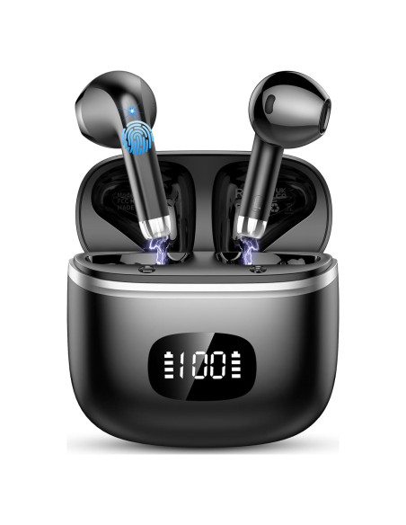 Auriculares Inalámbricos POMUIC W23 Bluetooth 5.3 con 40H Batería Auriculares Inalámbricos POMUIC W23 Bluetooth 5.3 con 40H Batería