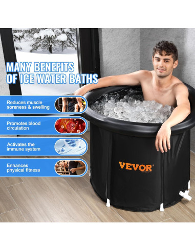 Bañera de Hielo VEVOR Inflable 90 L para Recuperación