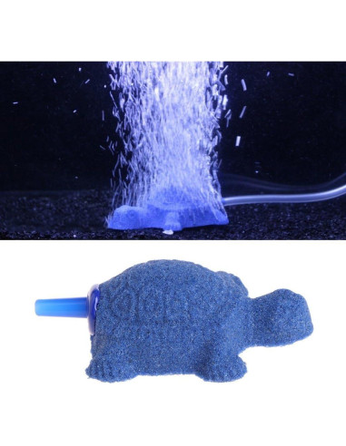Difusor de aire tortuga azul Jowxsx para acuario 10x8cm