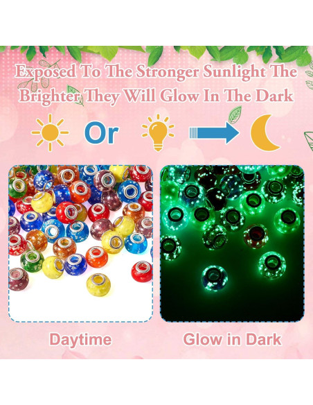 Cuentas Luminosas Cheriswelry 100pcs 14mm para Pulseras Cuentas Luminosas Cheriswelry 100pcs 14mm para Pulseras
