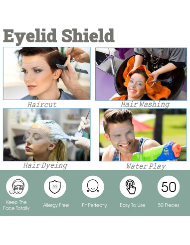 50 Protectores Faciales Desechables QIOOLEEO para Ducha