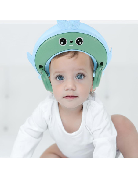 Gorro de Ducha Ajustable PLAFOPE Azul Cielo para Niños Gorro de Ducha Ajustable PLAFOPE Azul Cielo para Niños