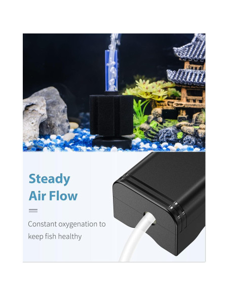 Bomba de Aire Pawfly Mini para Acuario 11-75 L con Filtro Bomba de Aire Pawfly Mini para Acuario 11-75 L con Filtro
