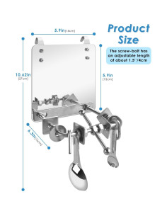 Juguete para Aves Bissap Espejo Acero Inoxidable 15x15cm 2