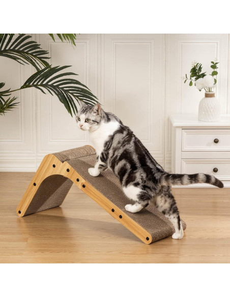 Rascador para Gatos Poils bebe L 68 cm con Juguete y Hierba Rascador para Gatos Poils bebe L 68 cm con Juguete y Hierba