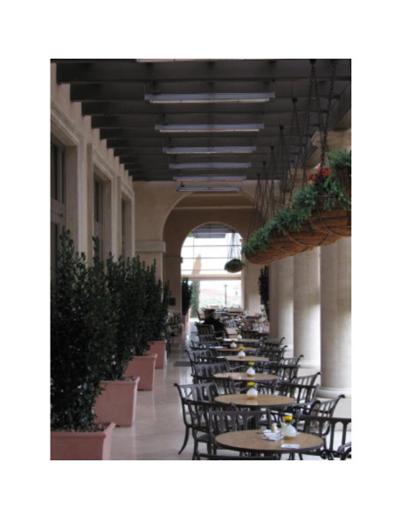 Calentador de Patio Eléctrico Infratech W1524 1500W Cuarzo Calentador de Patio Eléctrico Infratech W1524 1500W Cuarzo
